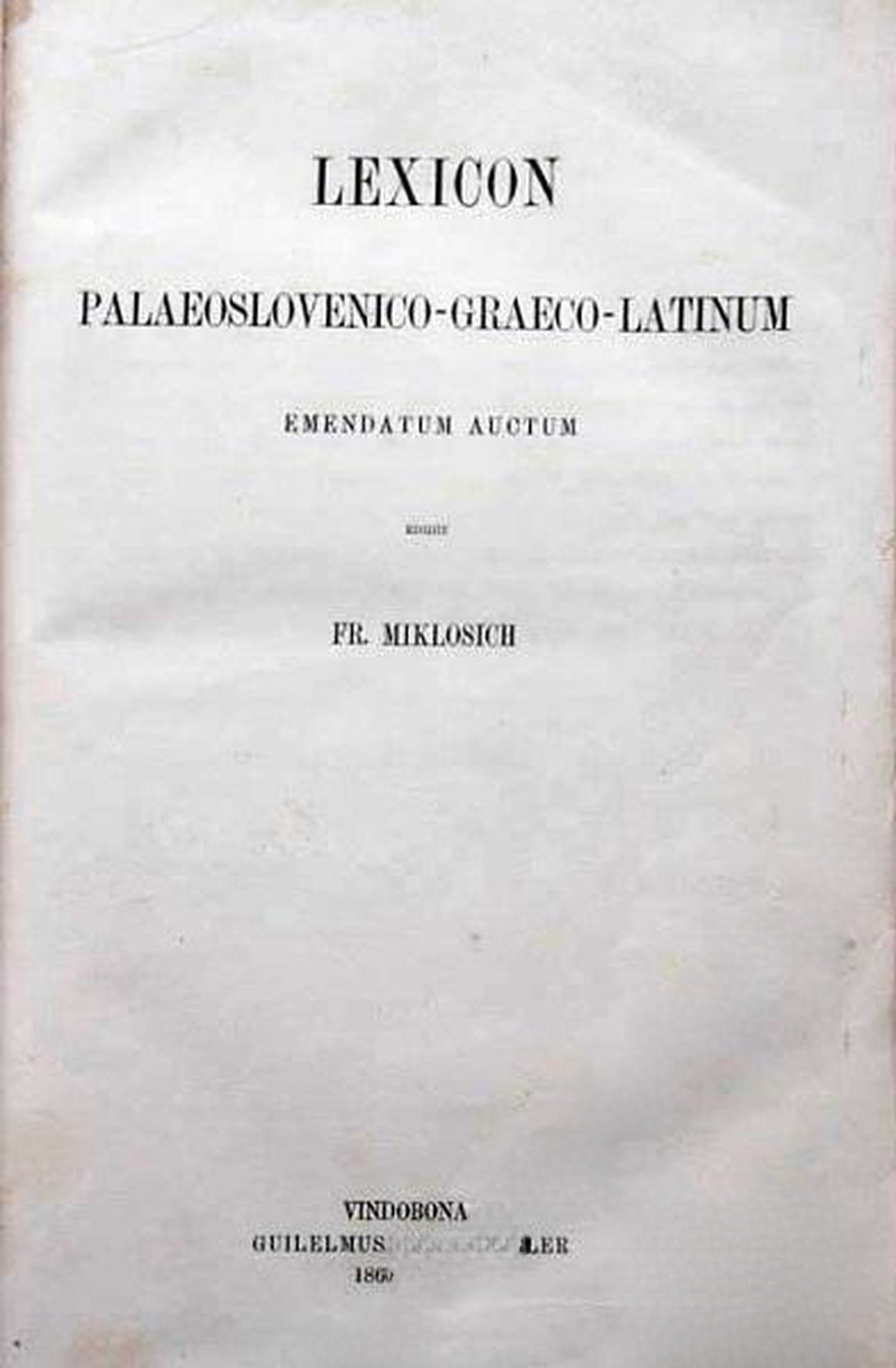 Lexicon Palaeoslovenico-Graeco-Latinum — обложка
