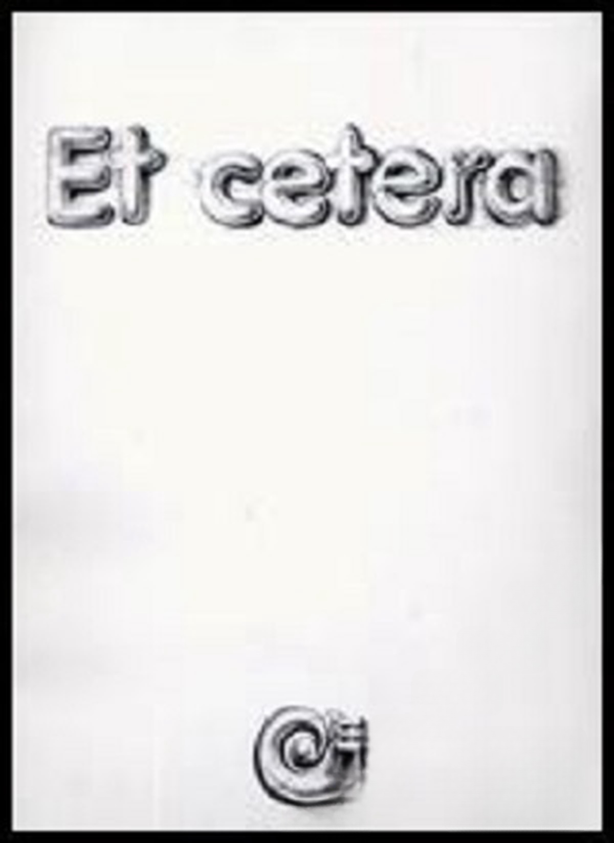 Et cetera — cover