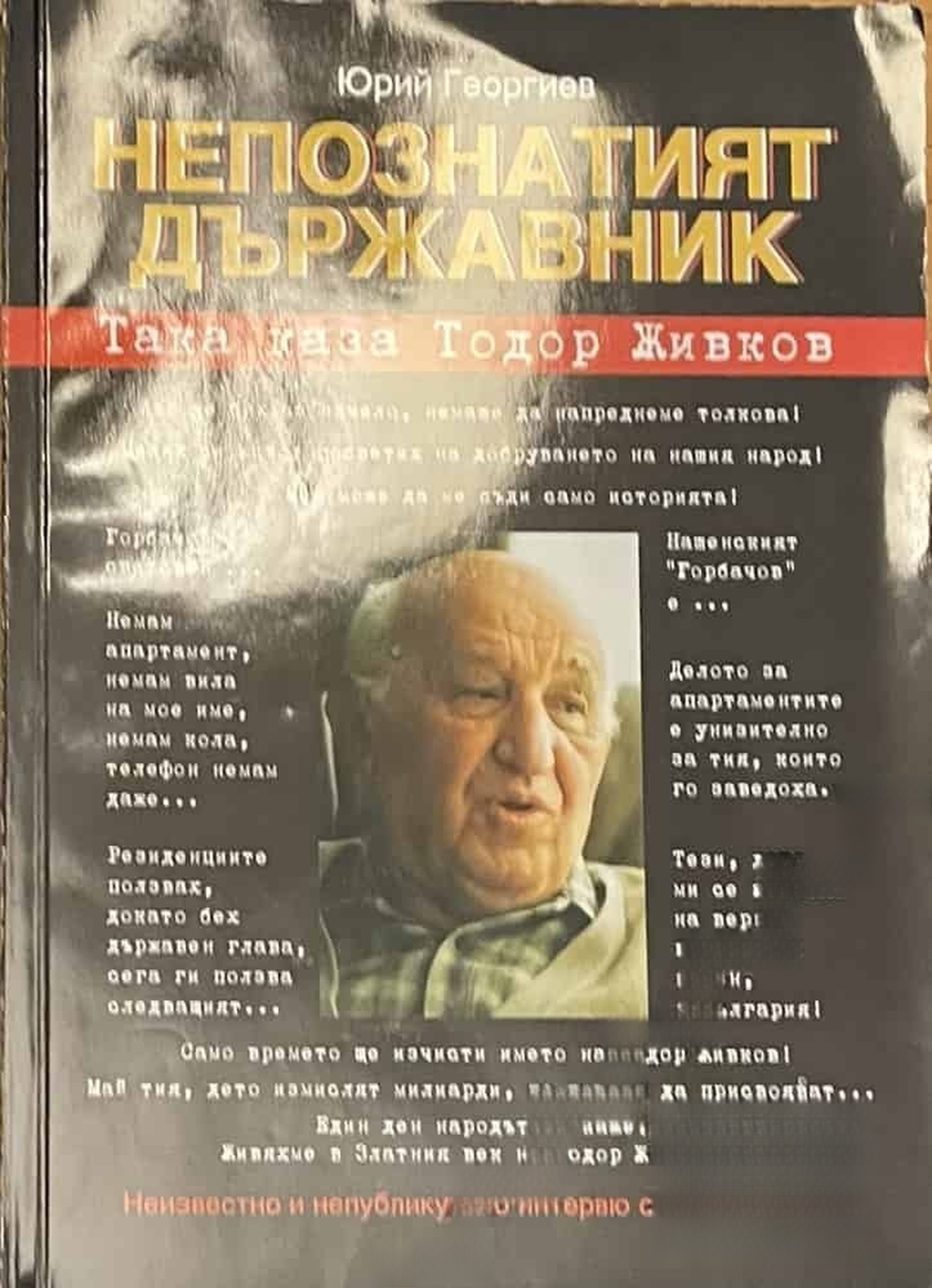 Непознатият държавник — обложка