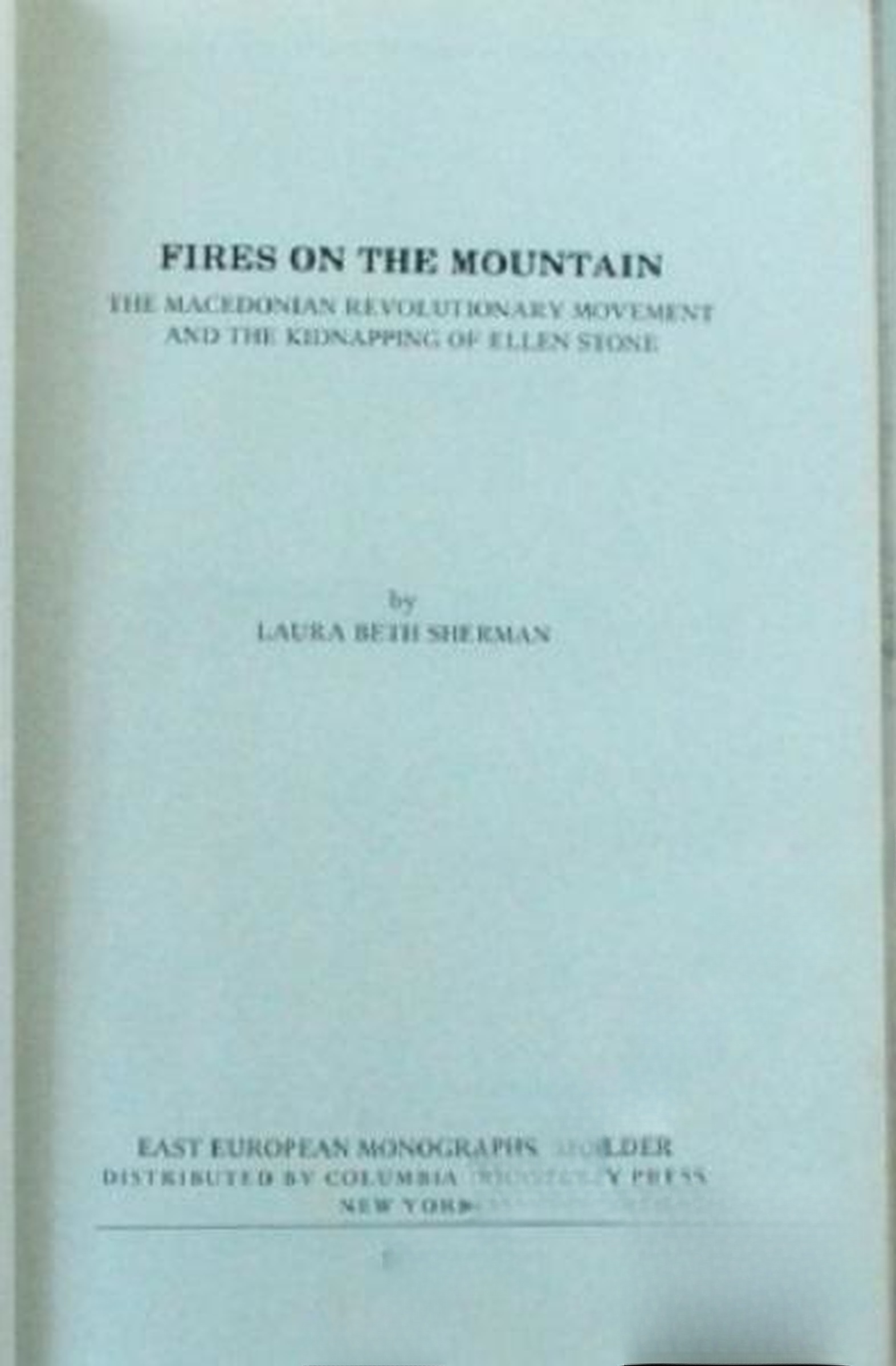 Fires on the mountain