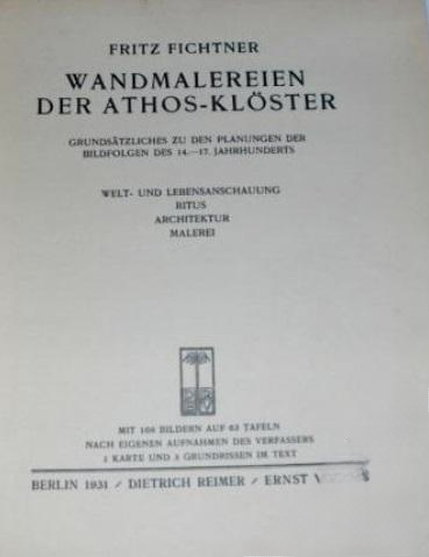 Die Wandmalereien der Athos-Klоster