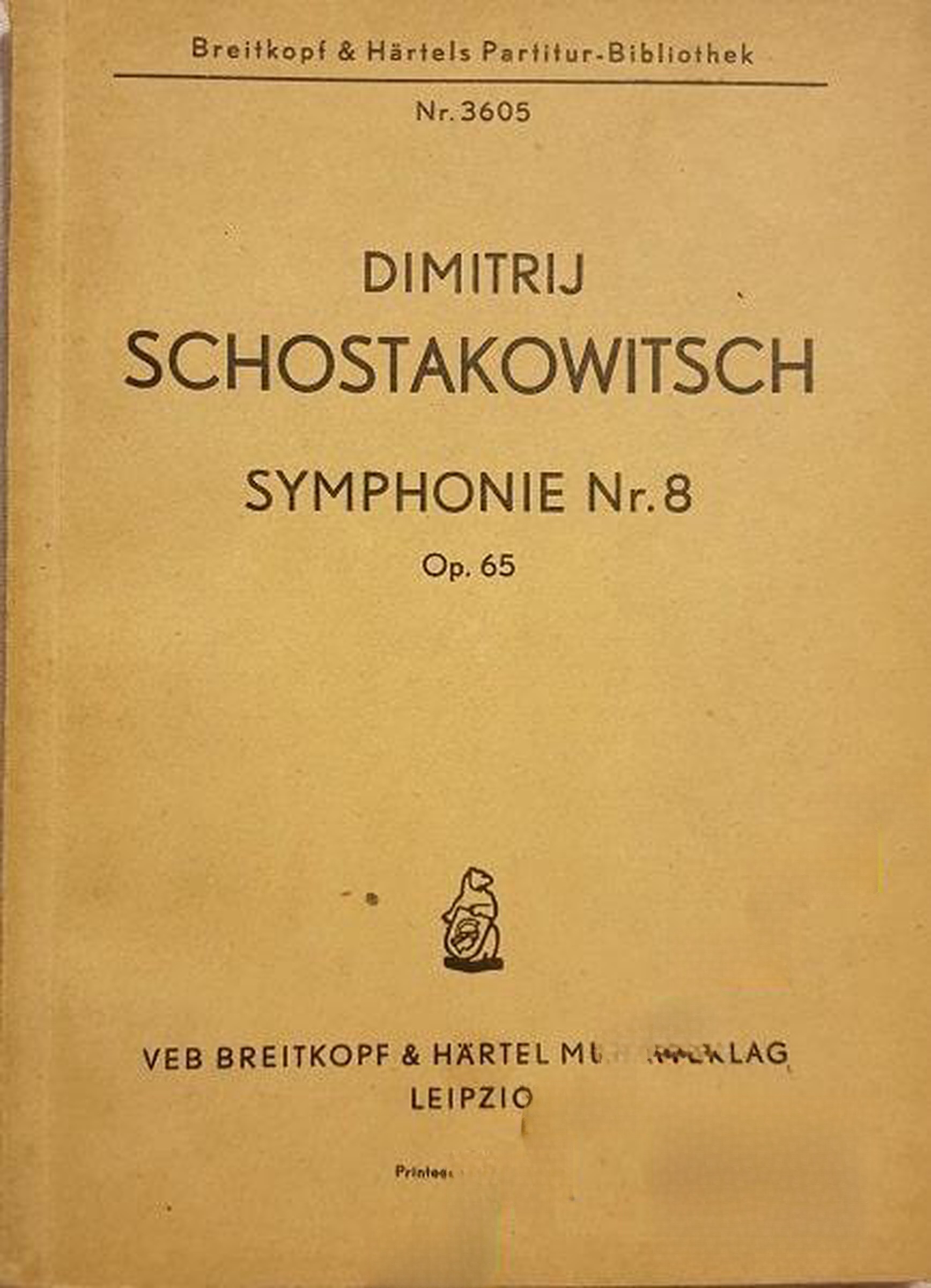 Simphonie No. 8.. Op. 65