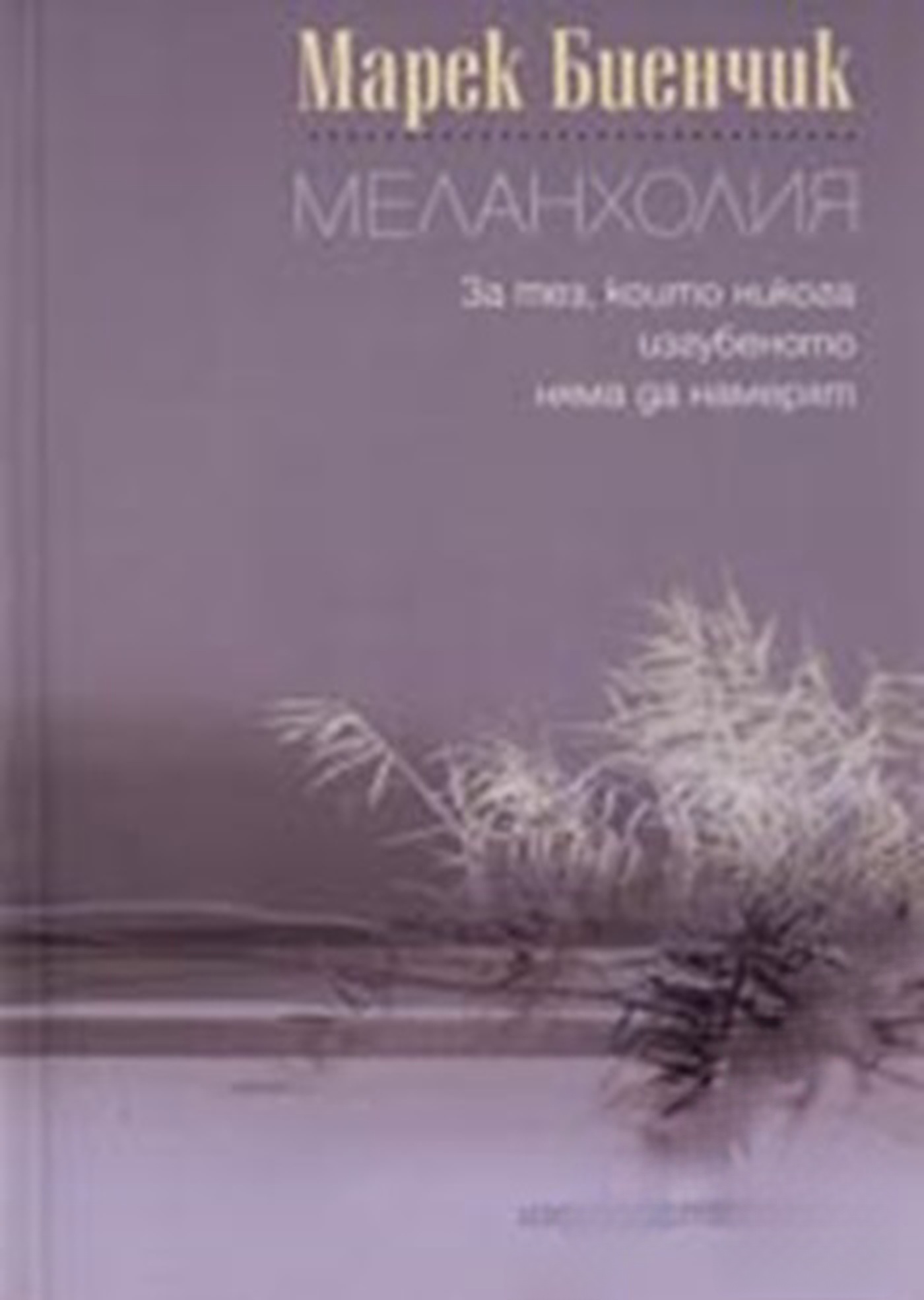 Меланхолия. За тез, които никога изгубеното няма да намерят — cover