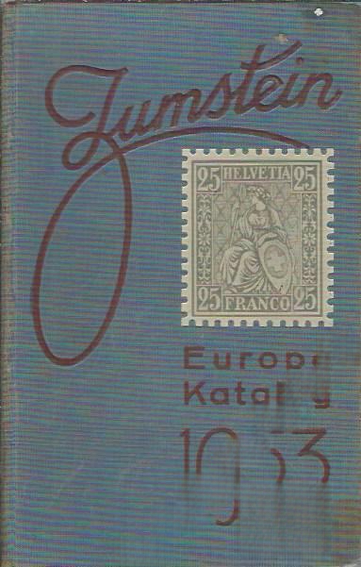 Briefmarken - katalog zumstein Еuropa 1953